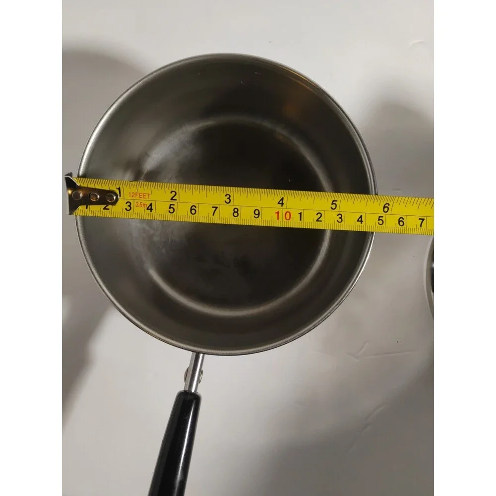 Vintage Revere Ware 1801 1 Qt Saucepan Pot Lid Made in USA Clinton IL Stainless